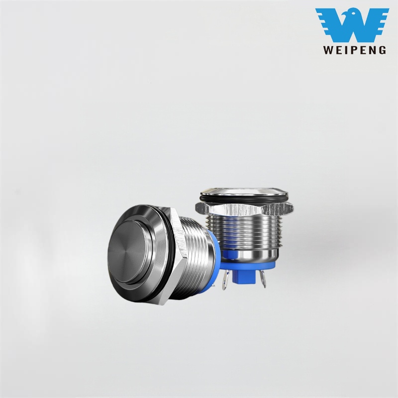 Commutateur à bouton-poussoir en métal de démarrage de machine de 16/19 mm