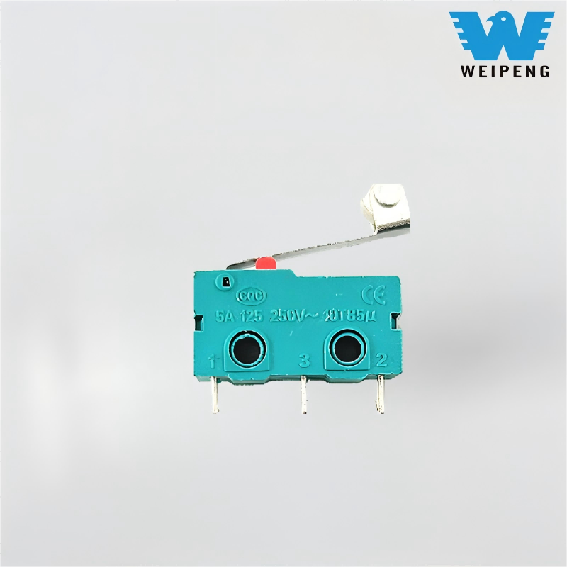 Bouton de Contact 5A/125V 250V, poignée droite, micro-interrupteur de limite de voyage à trois broches