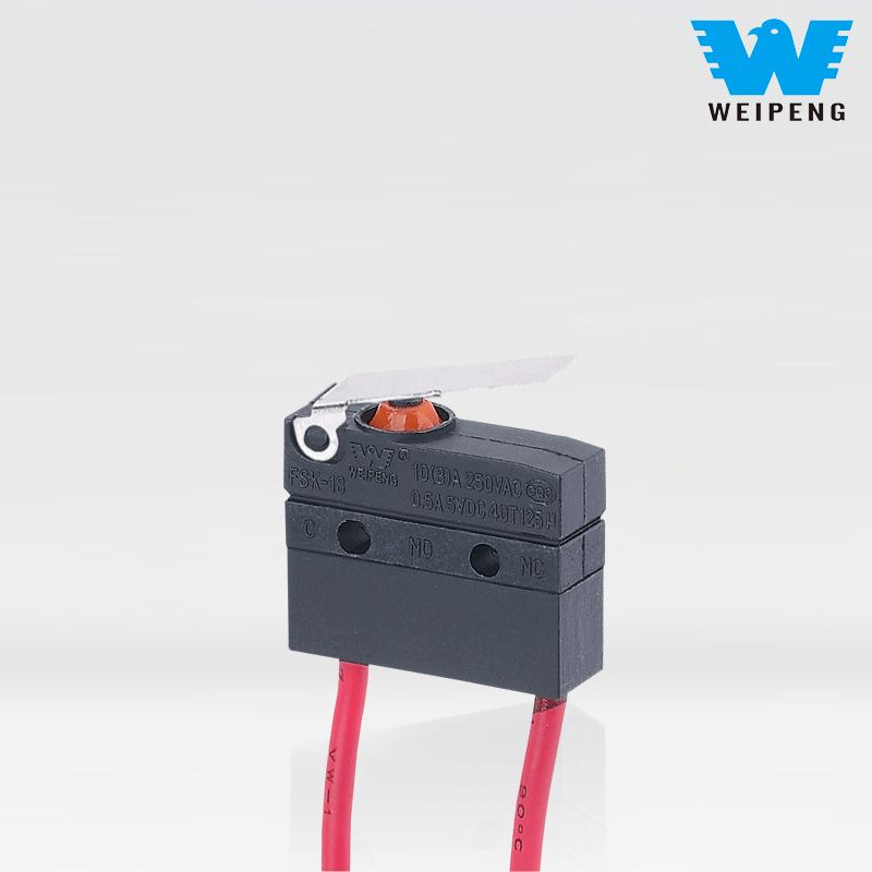 Micro-interrupteur étanche avec fils pour moteur de pompe à eau