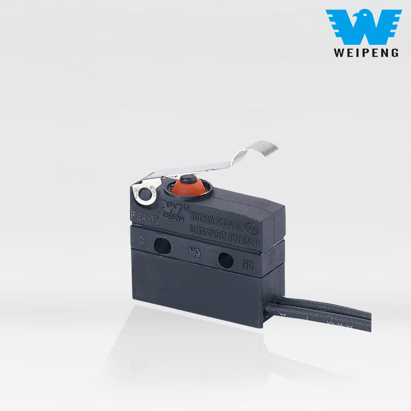 Weipeng 10A levier coudé sortie latérale IP67 étanche micro-interrupteur étanche